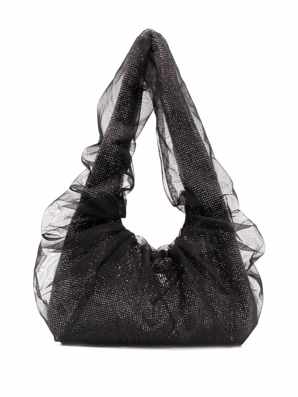 

Kara tote de malla con detalles de cristal - Negro