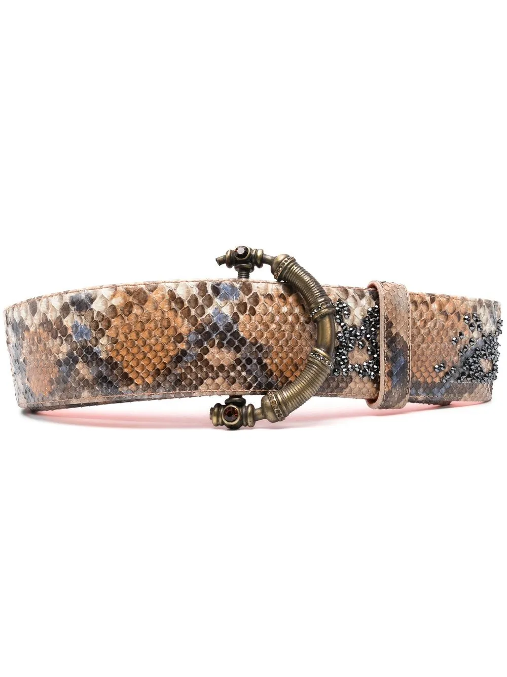 Gianfranco Ferré Pre-Owned 1990s studded buckle belt | Brown | Image 1