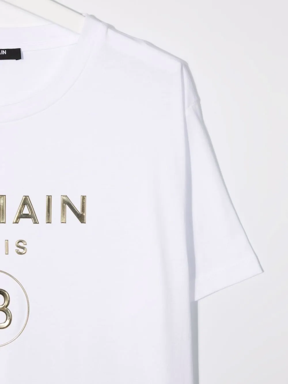 фото Balmain kids футболка с логотипом