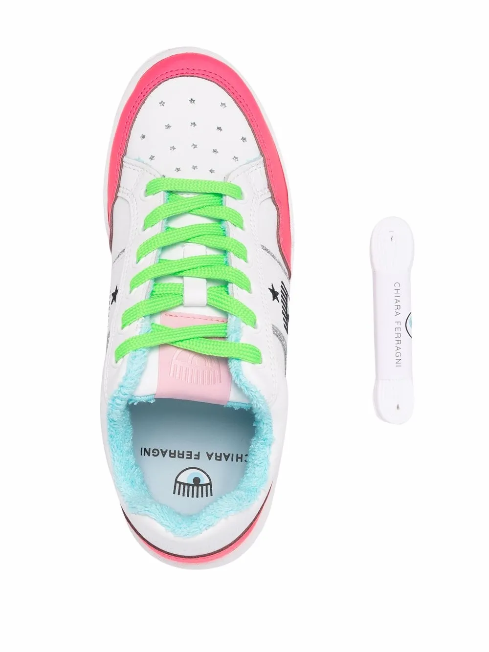 фото Chiara ferragni кроссовки в стиле колор-блок