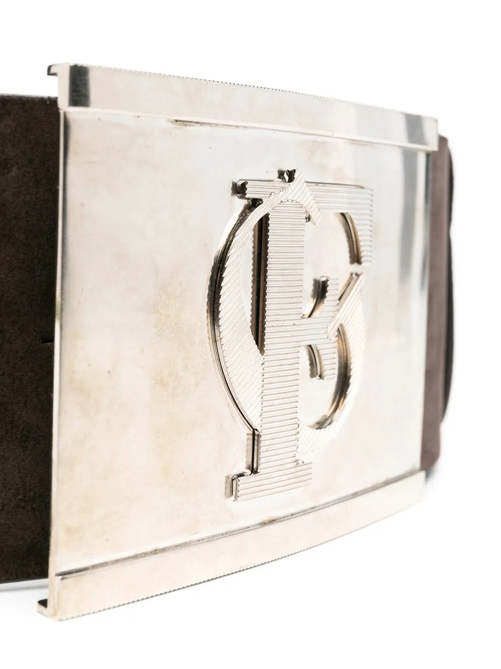 Gianfranco Ferré Pre-Owned 1990s logo-plaque buckle belt | Image 2