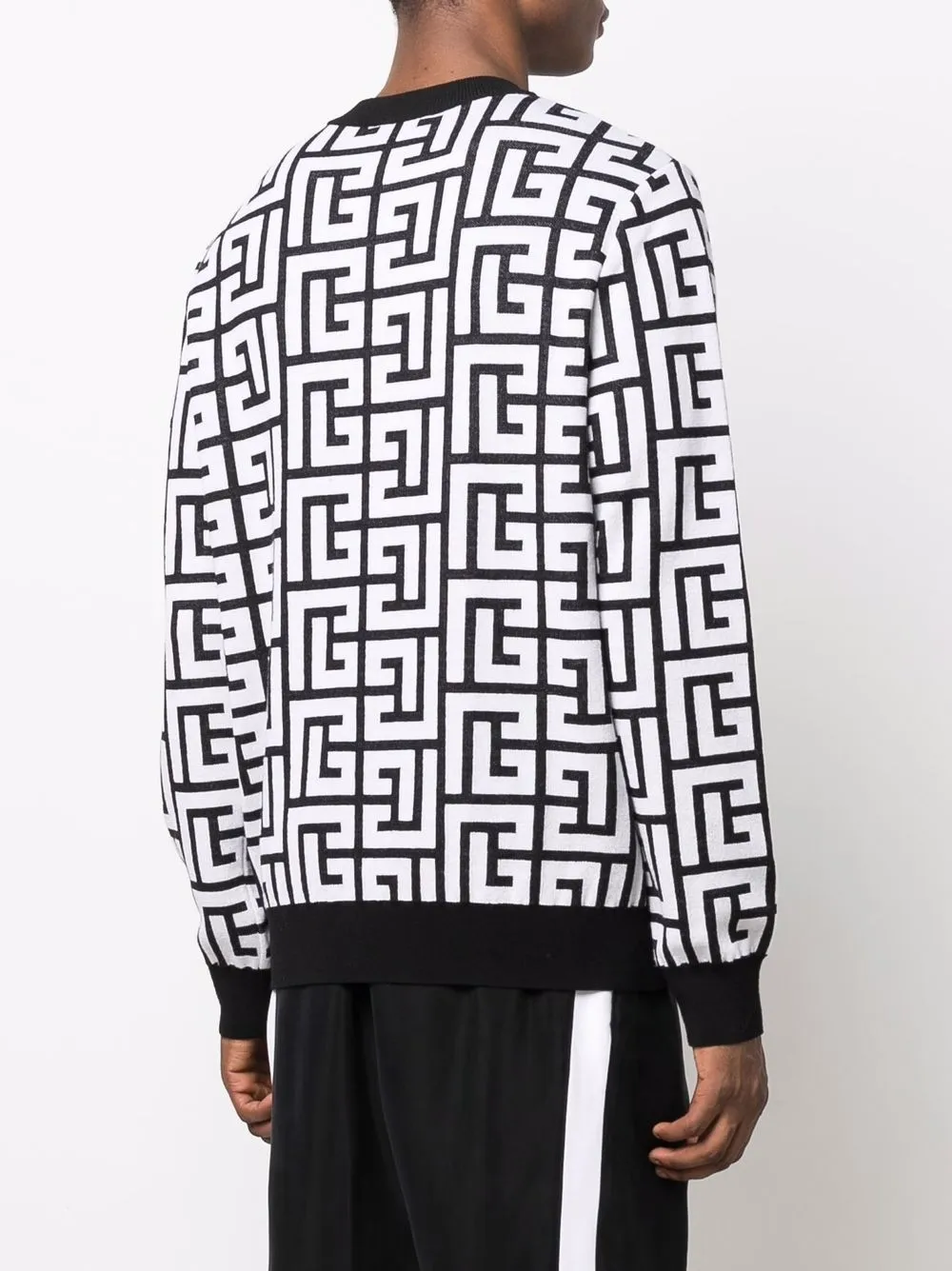 Balmain Mini monogram-pattern Tracksuit Jacket - Farfetch