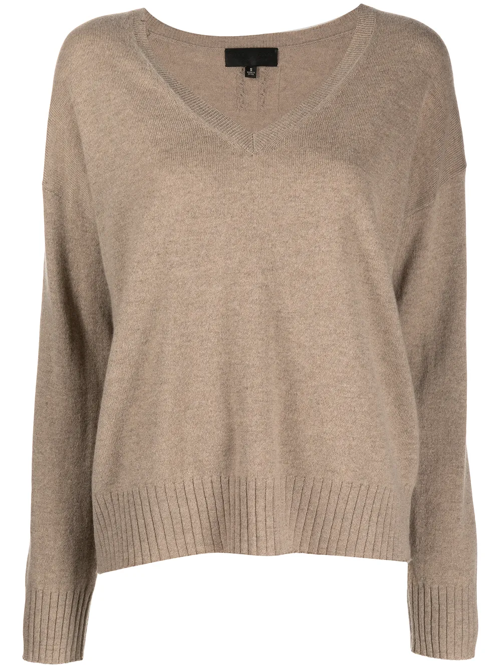 

Nili Lotan V-neck cashmere jumper - Brown