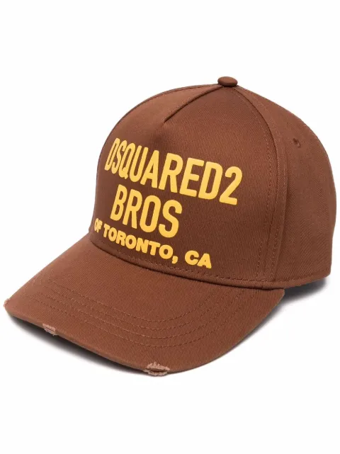 DSQUARED2 logo-print baseball cap