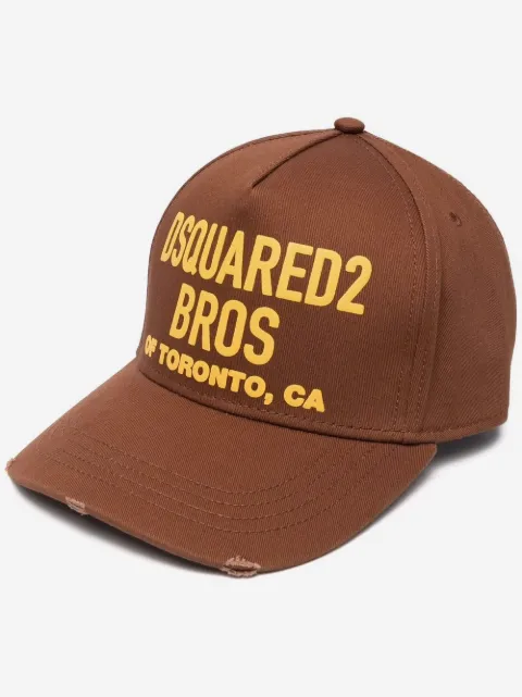 DSQUARED2 logo-print baseball cap