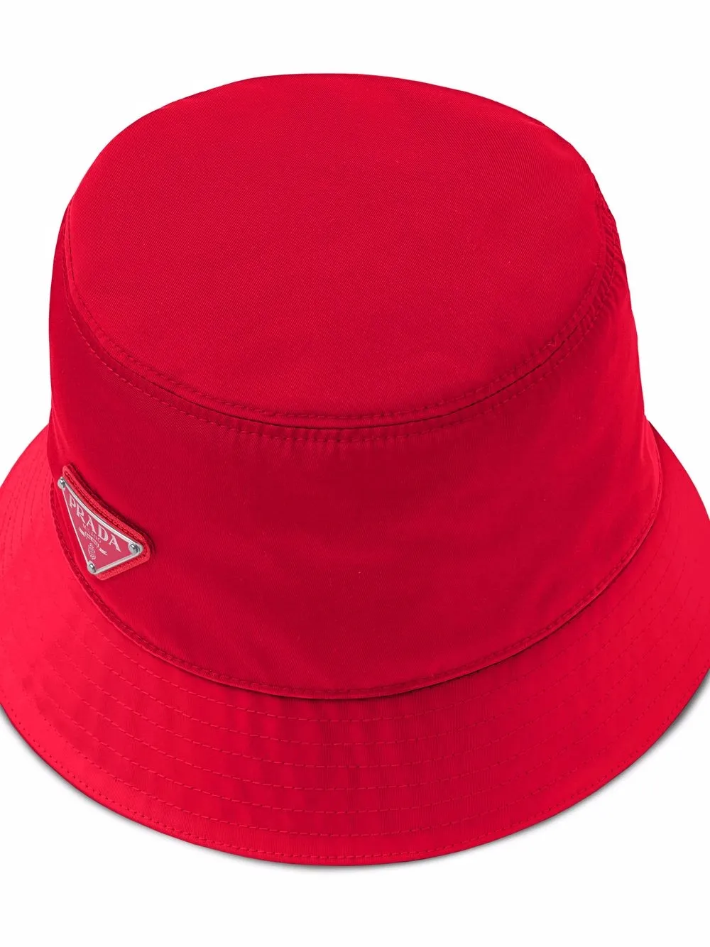 Shop Prada Re-nylon Bucket Hat In Red