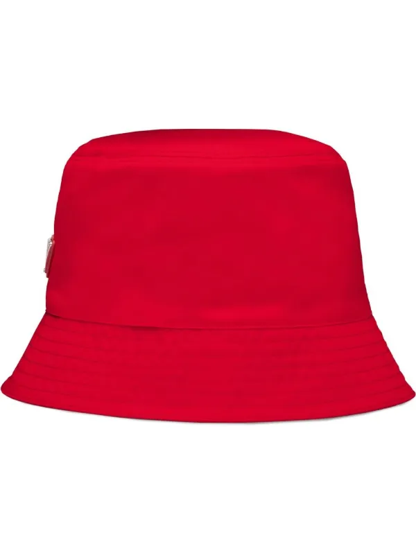 Shop Prada's Red Bucket Hat on mytheresa.com