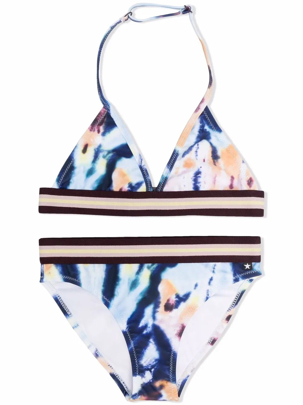 

Molo bikini Nicoletta Summer con estampado tie-dye - Azul