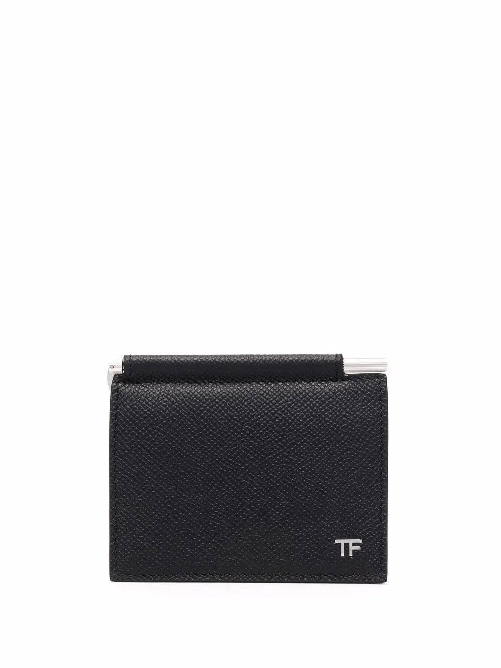 

TOM FORD tarjetero con placa del logo - Negro