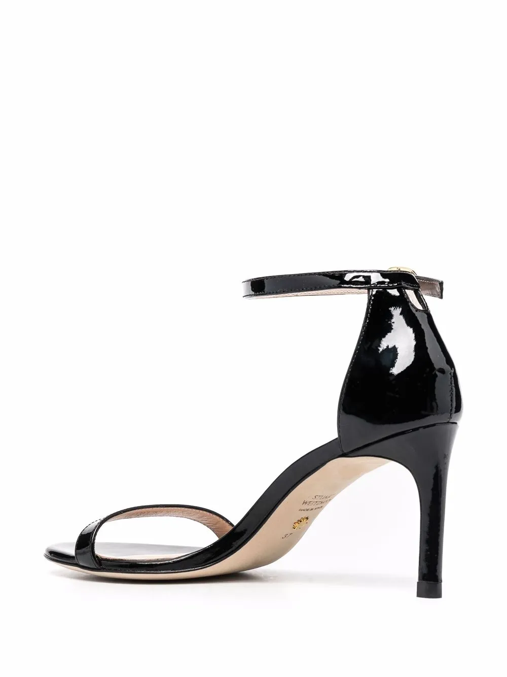 Stuart Weitzman open-toe leather sandals Black