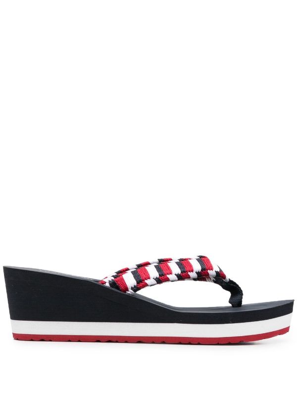 tommy wedge flip flops