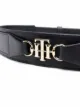 Tommy Hilfiger logo-plaque leather belt