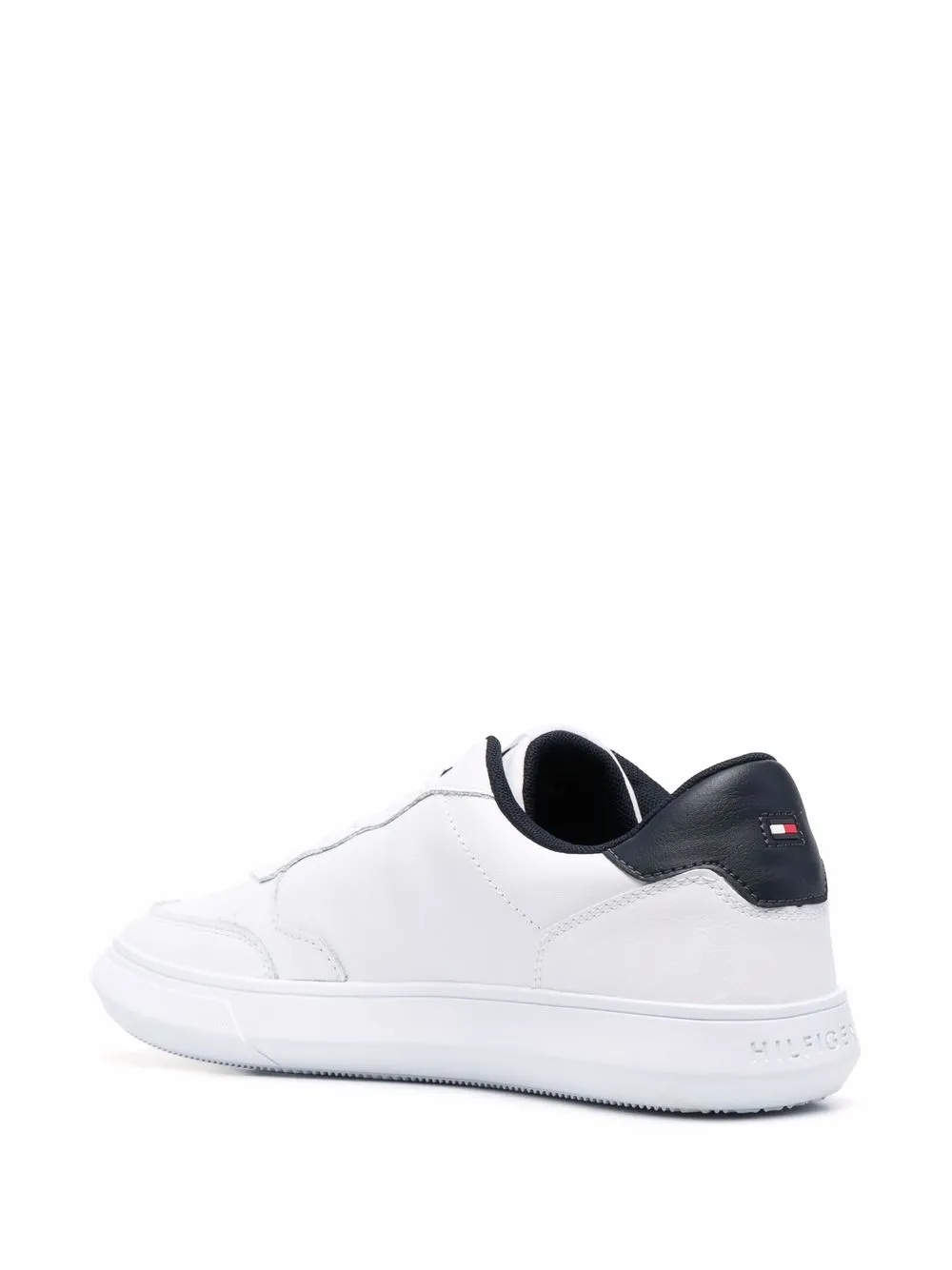 Shop Tommy Hilfiger Logo Low-top Sneakers In White