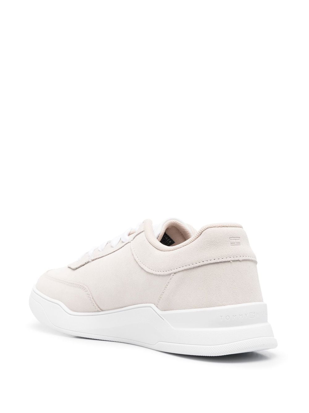 Shop Tommy Hilfiger Elevated Low-top Sneakers In Neutrals
