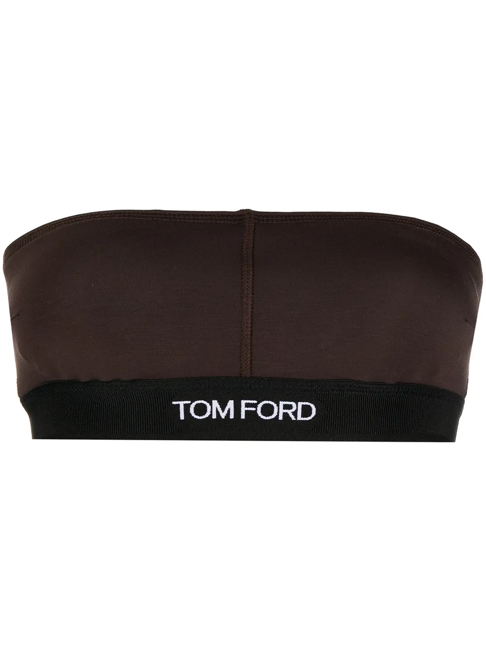 

TOM FORD signature jersey-modal bandeau top - Brown