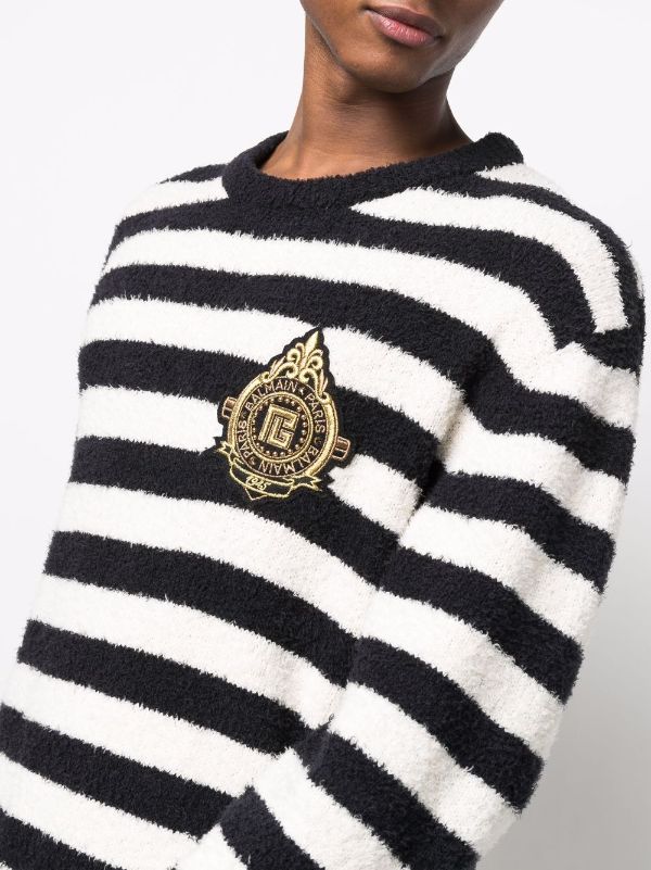 Balmain logo-patch Cotton Shirt - Farfetch