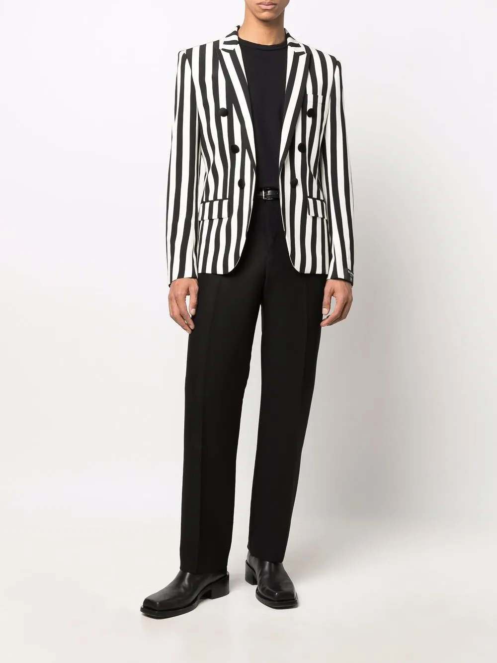 Balmain stripe-print double-breasted blazer | Blazers | Image 2