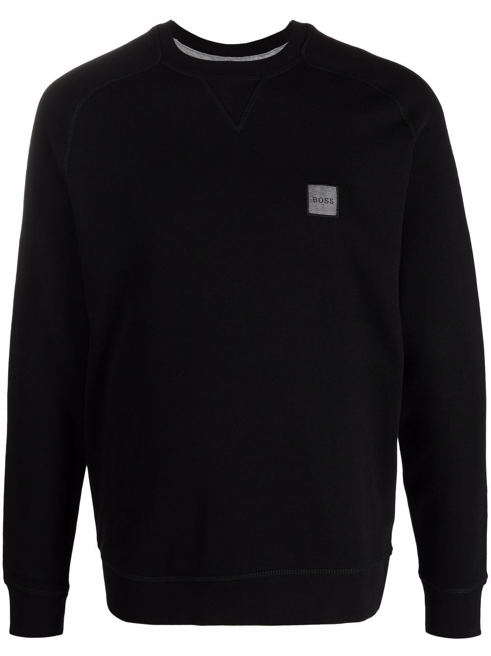 

BOSS sudadera con parche del logo - Negro