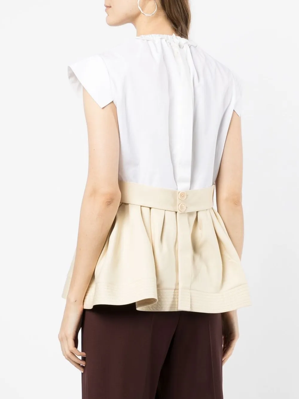 Dice Kayek Peplum Sleeveless Blouse Farfetch