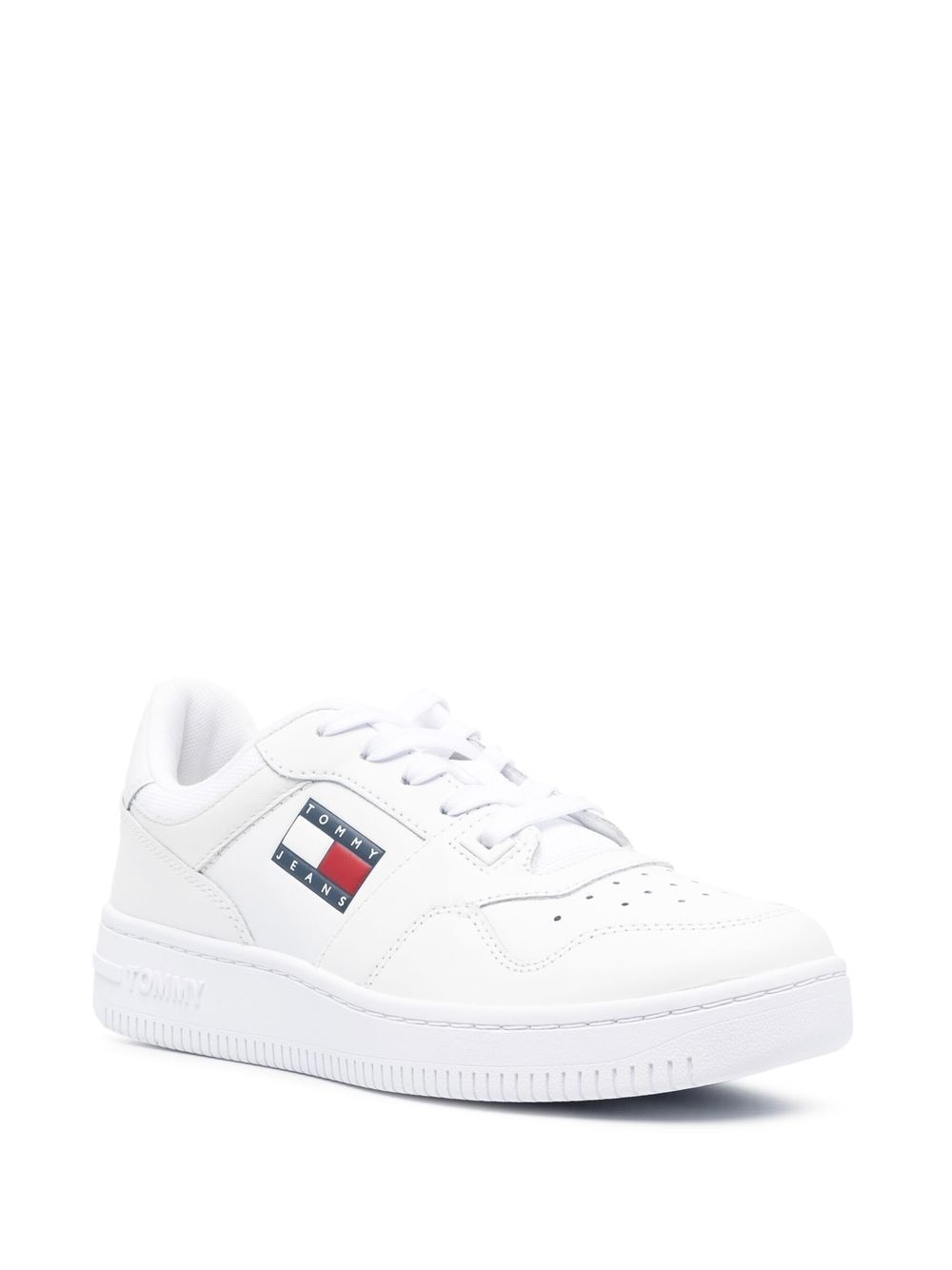 Image 2 of Tommy Jeans logo patch lace-up sneakers