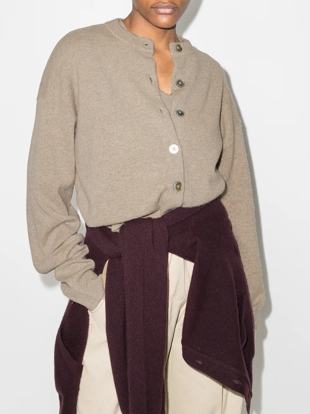 фото Extreme cashmere chou crew neck cardigan