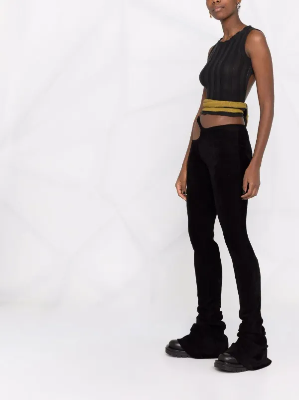 Balmain Hip Cut Skinny Bootcut Trousers 