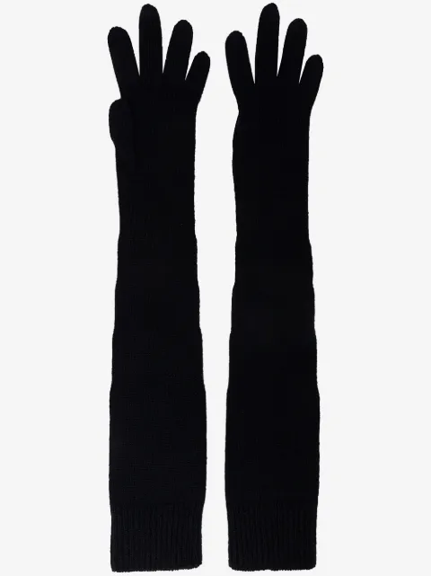 The Row gants longs en maille