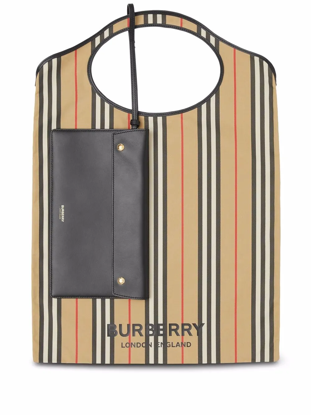 фото Burberry сумка-тоут pocket в полоску icon stripe