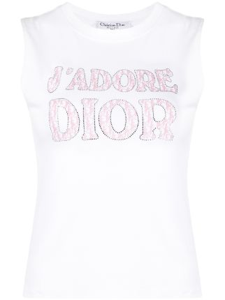 dior rhinestone tank