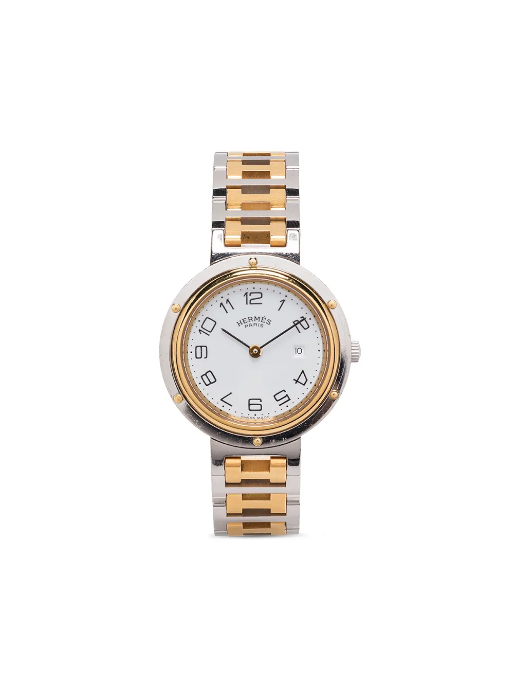 Hermès наручные часы Clipper Date pre-owned 30 мм 1990-х годов