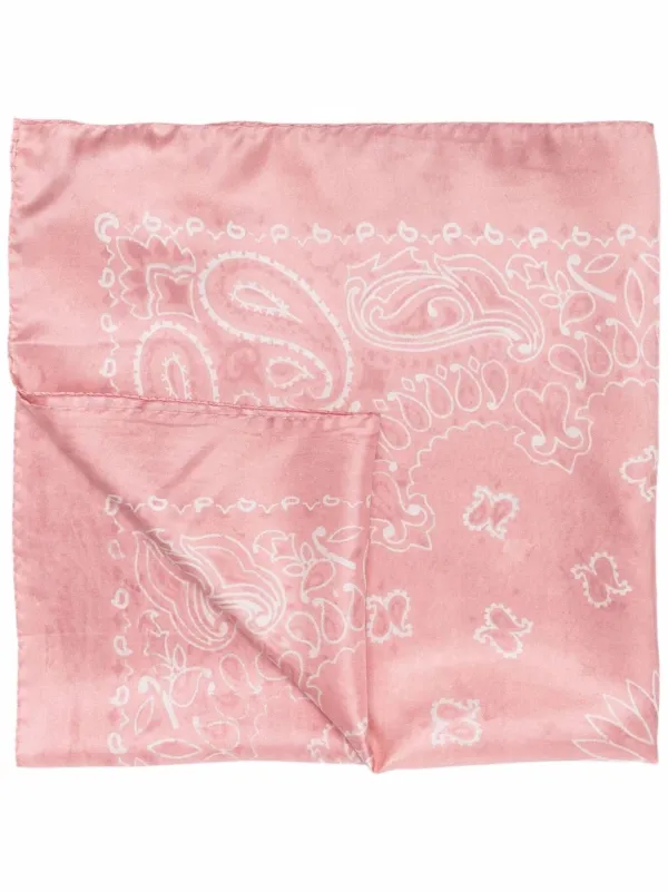 Golden Goose Silk Bandana Scarf - Pink Golden Goose Silk Bandana Scarf - Pink