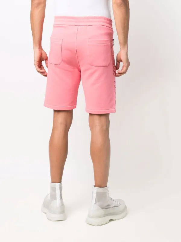mens pink drawstring shorts