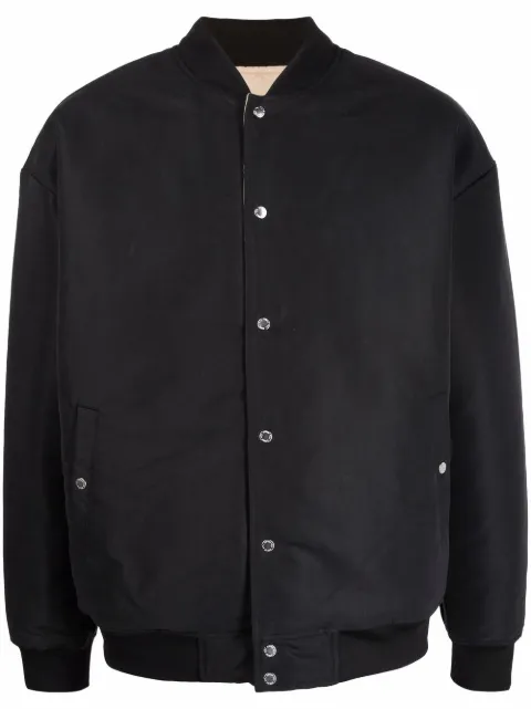 PUMA logo-patch detail bomber jacket