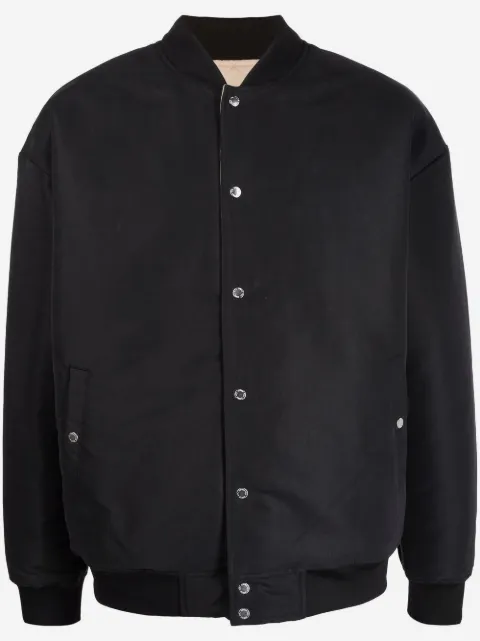 PUMA logo-patch detail bomber jacket