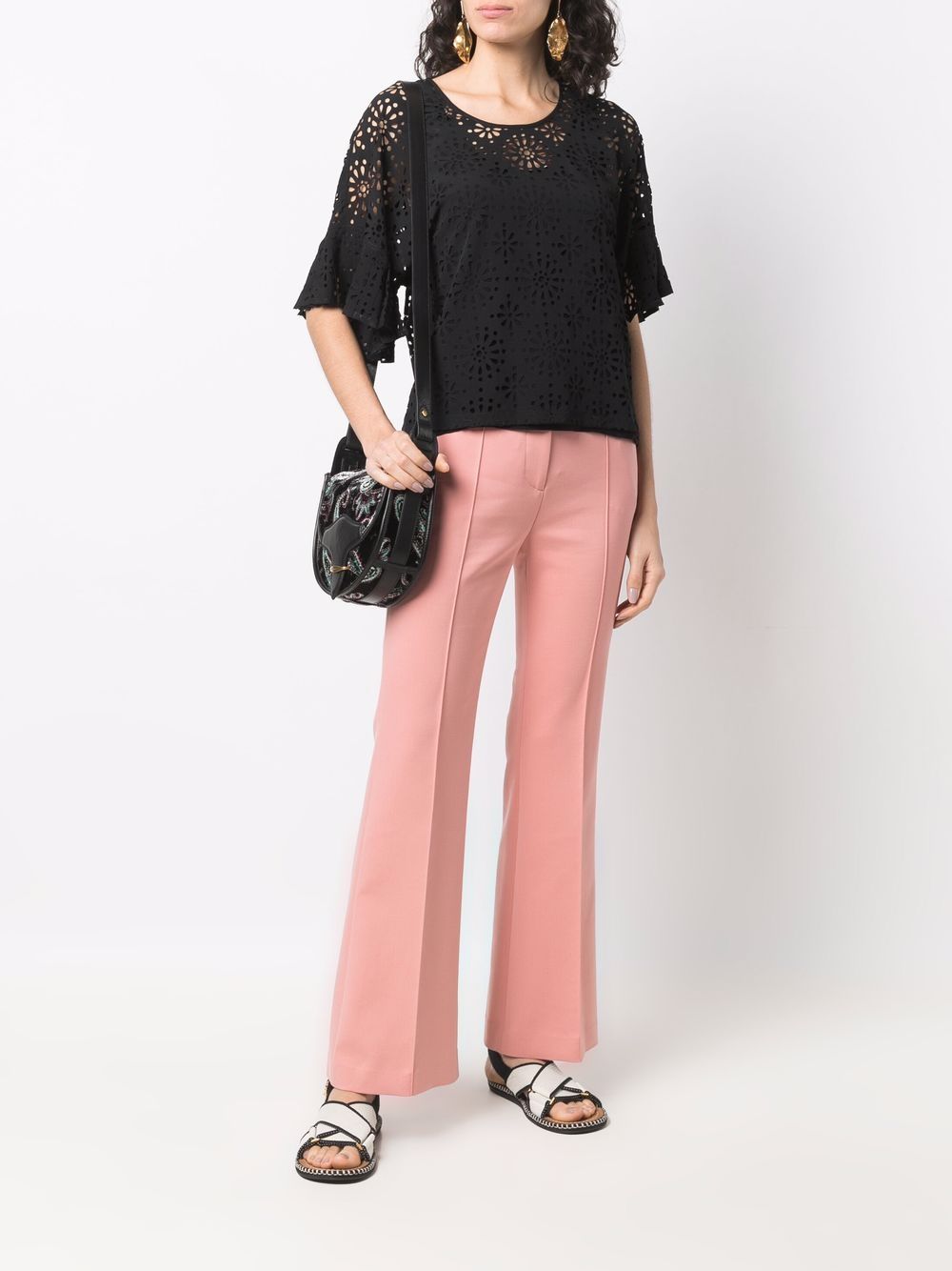 See by Chloé Flared broek - Roze