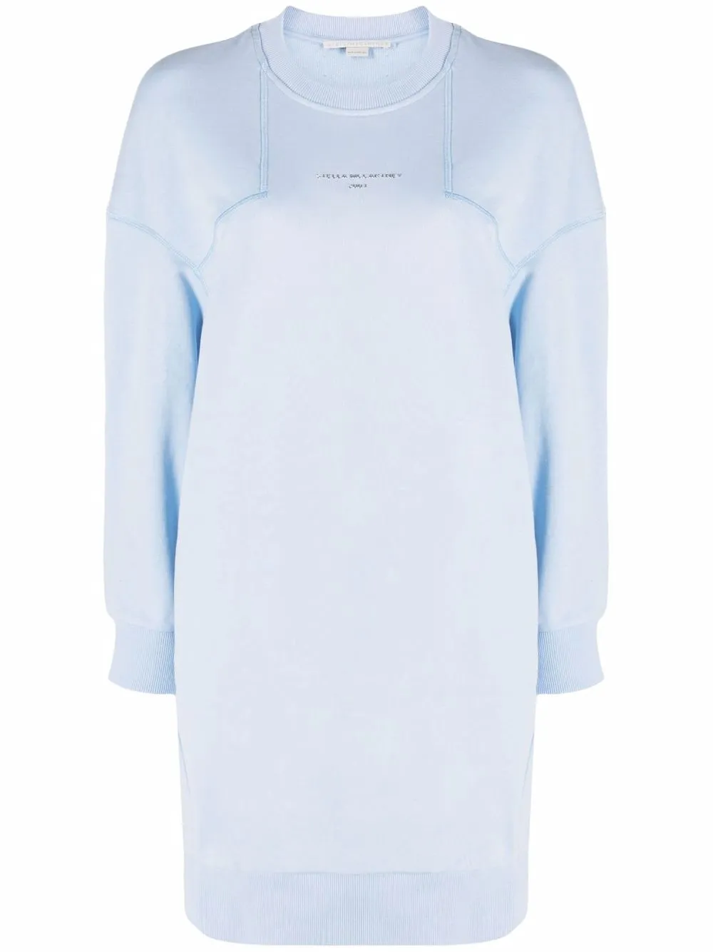 

Stella McCartney vestido estilo sudadera con detalle de costuras - Azul