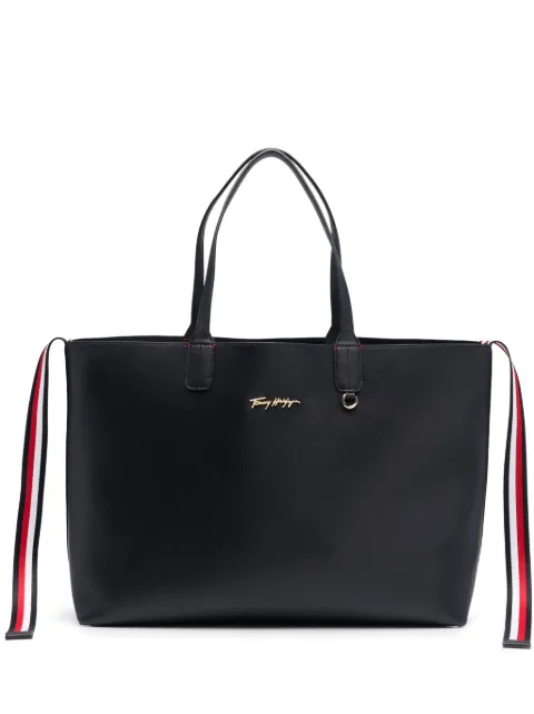 tommy hilfiger iconic 条纹细节托特包