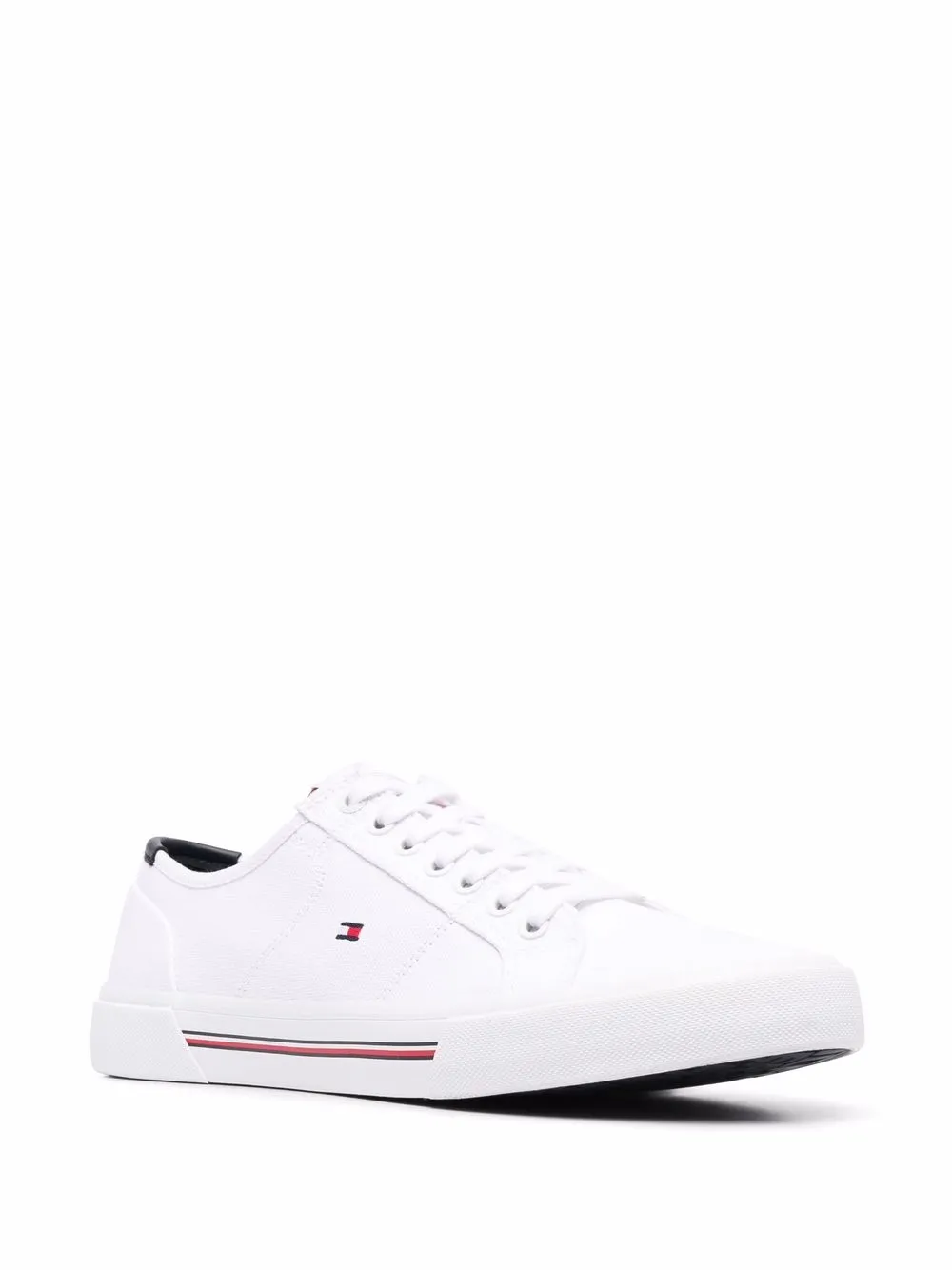 Tommy Hilfiger logo-embroidered low-top sneakers White
