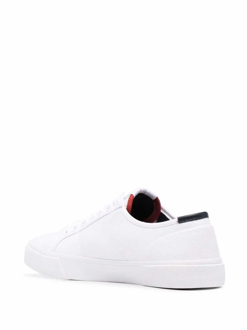 Tommy Hilfiger logo-embroidered low-top sneakers White