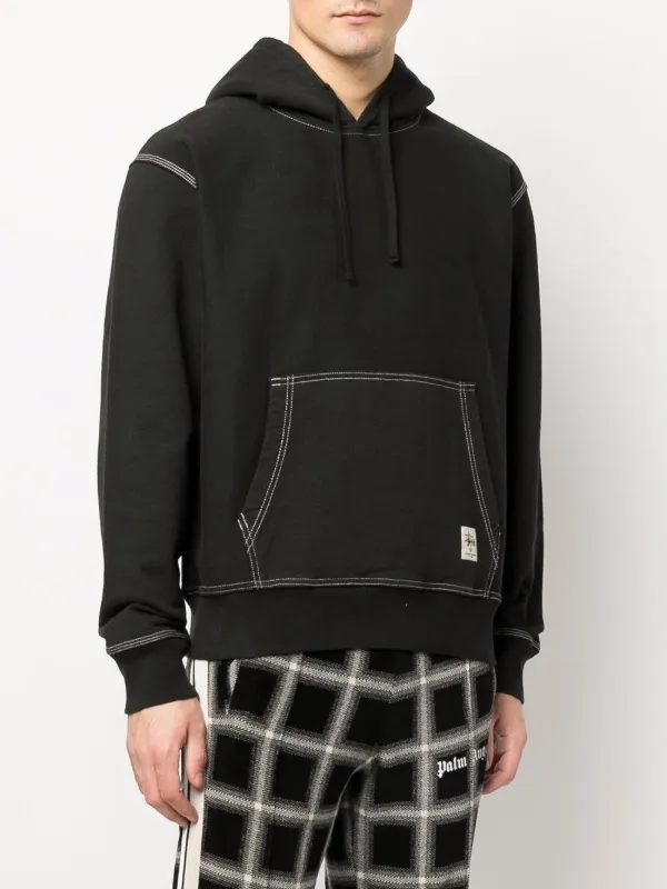 【STUSSY】CONTRAST STITCH LABEL HOODIE Stussy Contrast Stitch Label HD Hoodie - black (black)