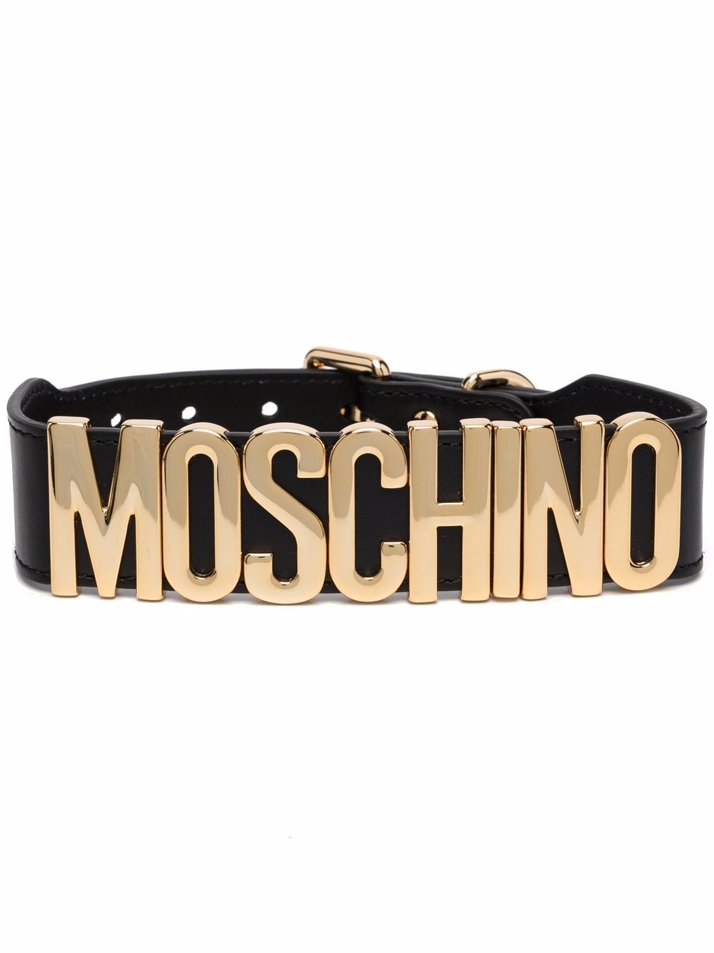 фото Moschino ремень с металлическим логотипом
