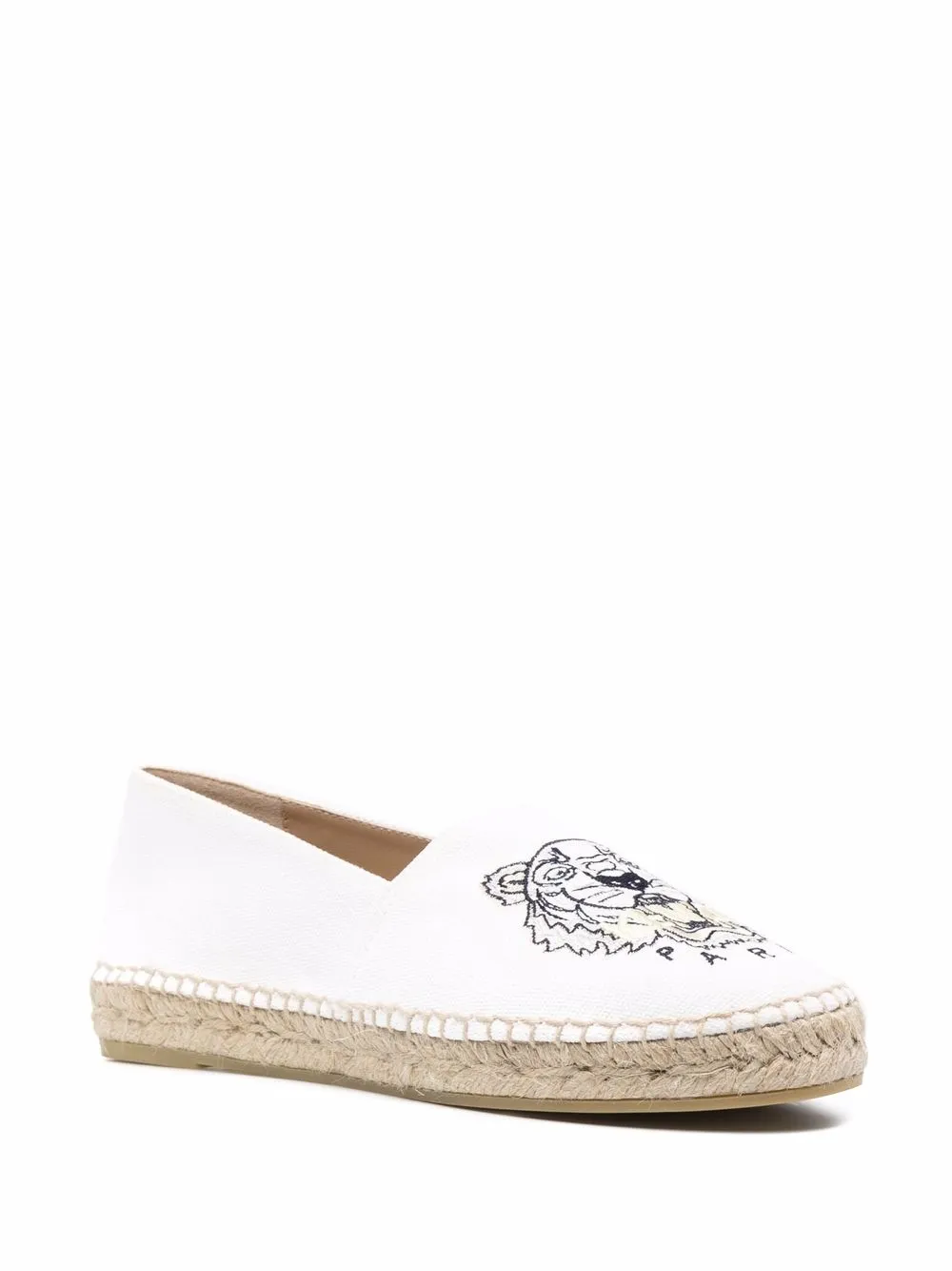 Kenzo Espadrilles met geborduurd logo - Wit