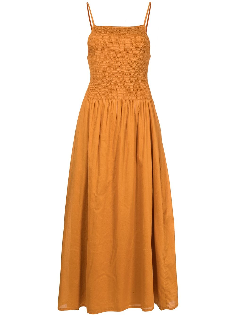 

Faithfull the Brand vestido midi Nolie - Naranja