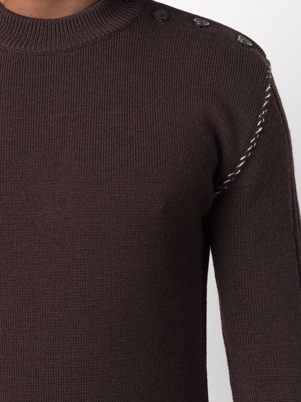 Maison Margiela contrasting-stitch jumper Men