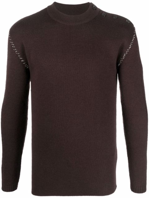 Maison Margiela contrasting-stitch jumper Men