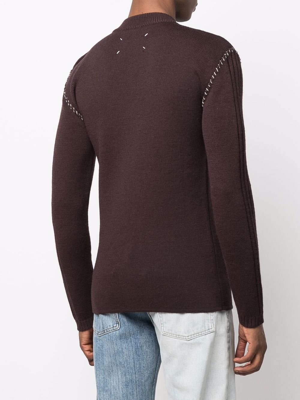 Maison Margiela contrasting-stitch jumper Men