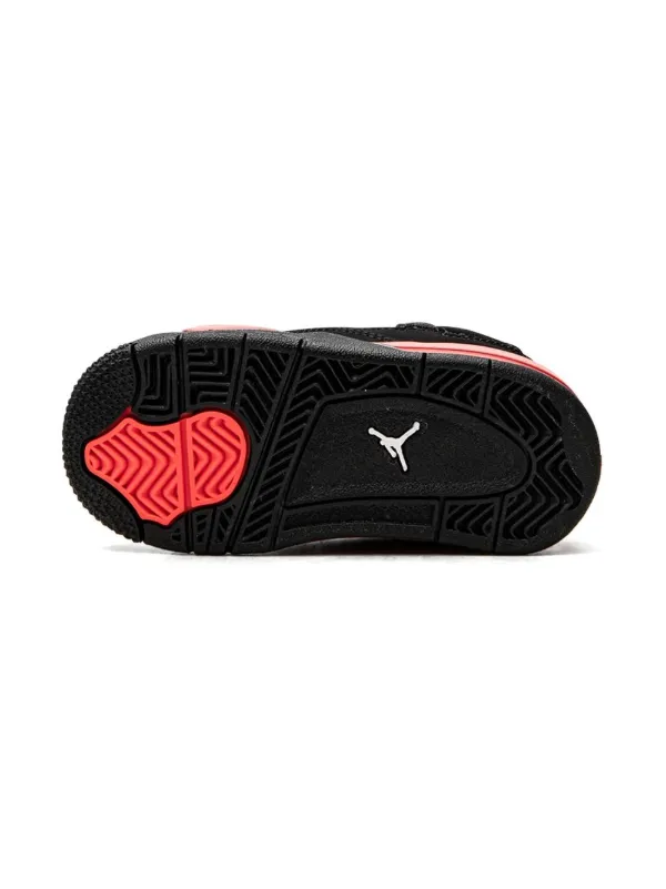 Jordan Kids Air Jordan 4 Retro Red Thunder Sneakers Black FARFETCH BH