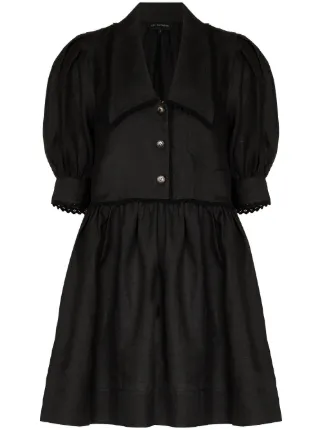 Lee mathews shop puff sleeve dress