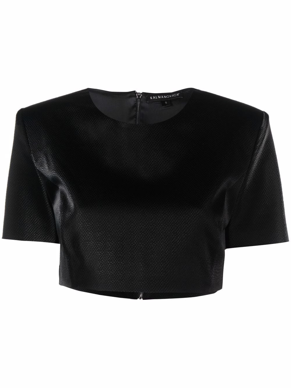 

Kalmanovich top corto con logo - Negro