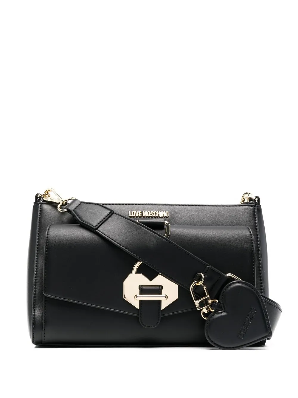 heart padlock crossbody bag